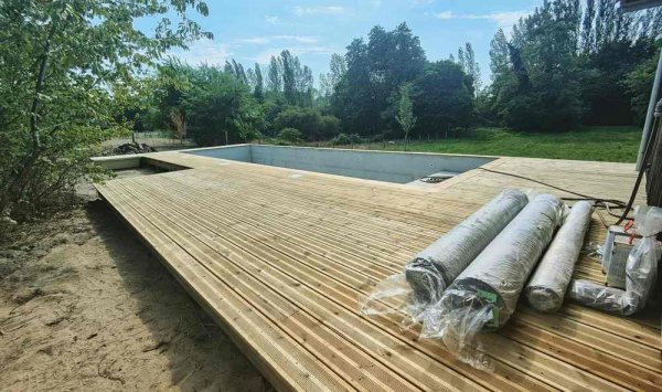 Création de terrasse pour piscine - Labouheyre - Piscines Des Grands Lacs